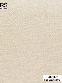 วอลเปเปอร์ สีน้ำตาลเบจ มีกลิตเตอร์สีเงิน NRO-R07