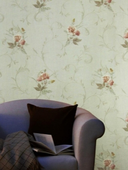 วอลเปเปอร์ลายดอกไม้ สไตล์วินเทจ FLP-M030