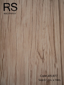 วอลเปเปอร์ลายไม้ 205-B77