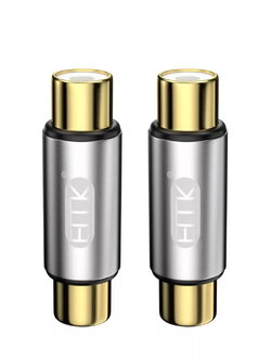ERTK RCAFemaletoFemale หัวต่อเพิ่มความยาว สำหรับสาย RCA คุณภาพดี 1ชุด 2ชิ้น