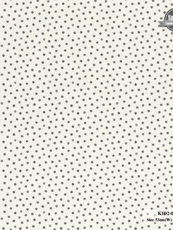 วอลเปเปอร์ลายจุดกลมเล็ก สีดำพื้นขาว KID2-B26