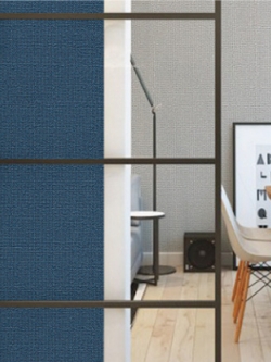 วอลเปเปอร์เทกจอร์พื้นเรียบสีน้ำเงินเข้มน้ำทะเล SK3-D43W