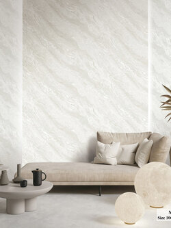 วอลเปเปอร์ลายหินอ่อน สีเทาอ่อน MAR-C26W