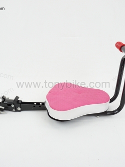 ที่นั่งเด็กแบบติดเฟรมด้านหน้า รุ่นประหยัด สีชมพู