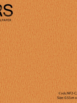 วอลเปเปอร์พื้นสีส้มเข้มเงาเทกเจอร์โฟมเป็นลายเส้นสีส้มอมแดงเข้ม NF2-C25