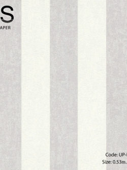 วอลเปเปอร์ลายทางขาวสลับเทา UP-B20