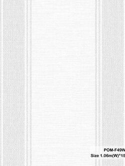 วอลเปเปอร์ลายทาง สีขาวสลับสีเทา POM-F49W