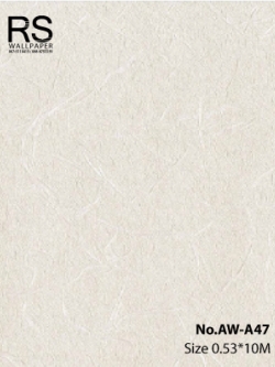 วอลเปเปอร์สีครีม ลายกระดาษสา No.AW-A47