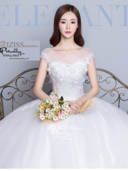 BR208 **พรีออเดอร์**ชุดแต่งงาน&ชุดเจ้าสาวแบบยาวสีขาวเกรดพรีเมี่ยม หรูหราน่ารัก สวยโดดเด่นไม่ซ้ำใคร