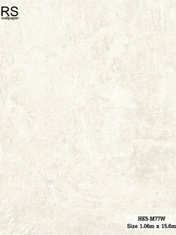 วอลเปเปอร์ ลายปูนเปลือยสีครีม ผสมกลิตเตอร์ HE5-M77W