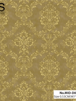 วอลเปเปอร์ ลายหลยุส์สีน้ำตาลทอง No.MID-D02