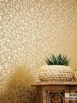 วอลเปเปอร์ สไตล์โมเดิร์นลายฉลุสีทอง MTS2-M78