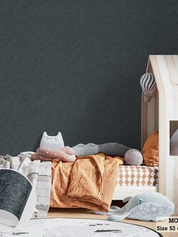 วอลเปเปอร์ ลายปูนเปลือยสีดำเทา MOD-J68