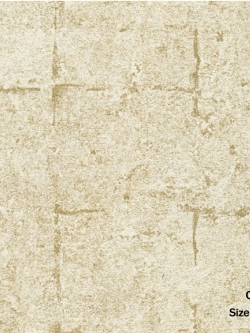 วอลเปเปอร์ ปูนเปลือยสีน้ำตาลทอง มีร่องตารางเหลี่ยม (Loft Style) DHT-M27