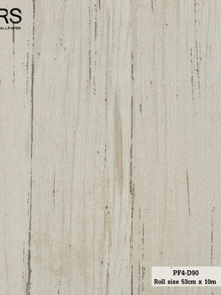 วอลเปเปอร์ ลายไม้สีครีม PF4-D90