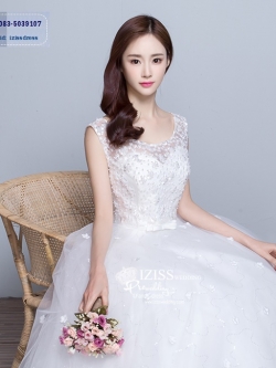 BR206 **พรีออเดอร์**ชุดแต่งงาน&ชุดเจ้าสาวแบบยาวสีขาวเกรดพรีเมี่ยม หรูหราน่ารัก สวยโดดเด่นไม่ซ้ำใคร