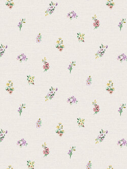 วอลเปเปอร์ลายดอกไม้เล็กสีม่วง พื้นสีม่วงอ่อน BLO-C37W