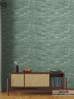 วอลเปเปอร์ลายหินอ่อน สีเขียว BEL-C29W