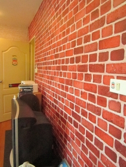 วอลเปเปอร์ลายอิฐแดง PF-D38