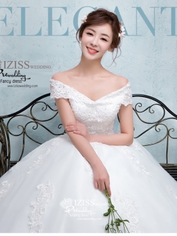 BR229 **พรีออเดอร์**ชุดแต่งงาน&ชุดเจ้าสาวแบบยาวสีขาวเกรดพรีเมี่ยม หรูหราน่ารัก สวยโดดเด่นไม่ซ้ำใคร สวยงามดุจเจ้าหญิง