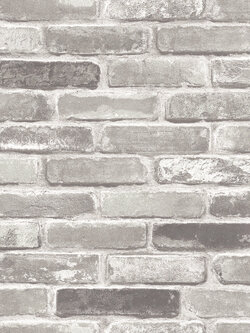 วอลเปเปอร์ลายอิฐ สีเทา AW6-A59W