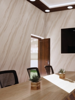 วอลเปเปอร์ลายหินอ่อน สีน้ำตาลอ่อน No.STL-J04