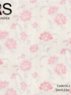 วอลเปเปอร์ลายดอกไม้สีอ่อน OL2-B94