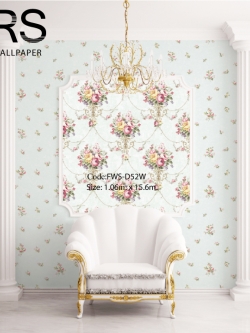วอลเปเปอร์ลายดอกไม้วินเทจ FWS-D52W