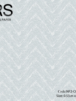 วอลเปเปอร์เทกเจอร์หยาบมีลายหยักสีขาวมุกพื้นสีฟ้าอ่อน NF2-C04