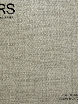 วอลเปเปอร์พื้นเรียบโทนสีน้ำตาลดินแกมสีทองมีกลิตเตอร์สีเงิน PU-Q26