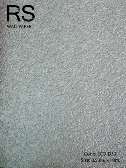 วอลเปเปอร์เทกเจอร์โฟมขรุขระพื้นสีเงินเทา ECO-D53
