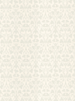 วอลเปเปอร์เทกเจอร์ลายดอกไม้ ใบไม้เลื้อยสีฟ้าอ่อนมีกิตเตอร์พื้นสีขาวหม่นๆ GAR3-B65W