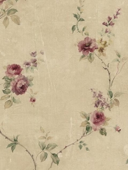 วอลเปเปอร์ลายดอกไม้ สไตล์วินเทจ RGC67