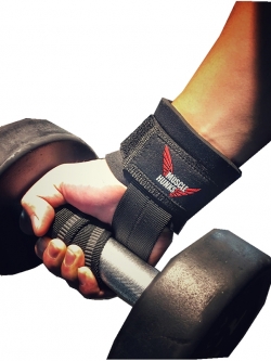 Padded Lifting Straps MUSCLEHUNKS แสตรปส์ ผ้าพันข้อมือ