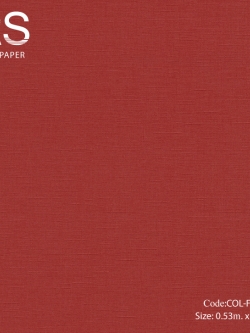 วอลเปเปอร์เทกเจอร์ผ้าแนวโมเดิร์นสีแดง COL-F07