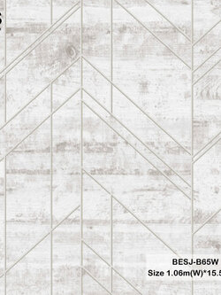 วอลเปเปอร์ลายไม้ประยุกต์ สีน้ำตาลอ่อน BESJ-B65W