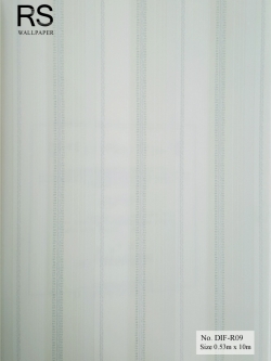 วอลเปเปอร์ ลายเส้นสีครีมเขียว No.DIF-R09