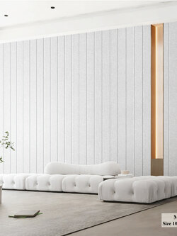 วอลเปเปอร์ ลายคอนกรีตเซาะร่อง สีเทาอ่อน MOD-F100W