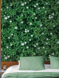 วอลเปเปอร์ลายดอกไม้ สีขาว NA4-D58W