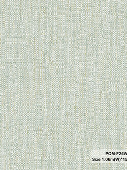 วอลเปเปอร์ลายผ้า สีเขียวอมเทาปนทอง POM-F24W
