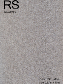 วอลเปเปอร์เทกเจอร์ผิวปูนผนังบ้านโทนสีน้ำตาลแกมจุดสีทอง FOC1-M94