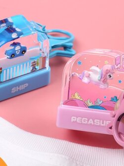 ตรายางปั๊มชื่อ ด้ามการ์ตูนแฟนซีน่ารัก แบบพวงกุญแจ