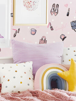 วอลเปเปอร์ห้องเด็ก Beauty Girls สีชมพู No.DW-C53W