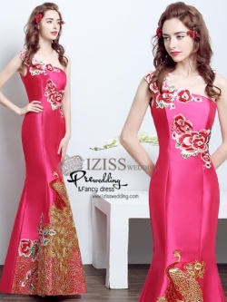 PW496 - **พรีออเดอร์มี 6 สีค่ะ** ชุดกี่เพ้าสีชมพู ชุดคู่ถ่ายพรีเวดดิ้ง (prewedding dress) & ชุดแต่งงานแฟนซี (Fancy wedding dress)ชายหญิง "ธีมสีชมพู"