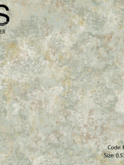 วอลเปเปอร์เทกเจอร์ต้นไม้จางๆสไตล์วินเทจ BLUE-S51