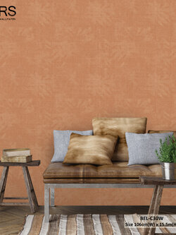 วอลเปเปอร์ สไตล์ abstract สีส้ม BEL-C30W