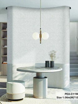 วอลเปเปอร์ลายไม้ประยุกต์ สีขาวปนเทา PEA-C11W