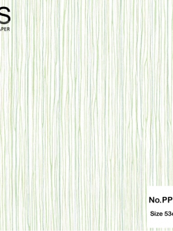 วอลเปเปอร์ พื้นสีขาวปนเส้นเขียว No.PPL-FX47