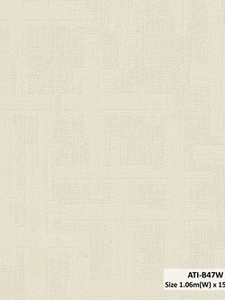วอลเปเปอร์สไตล์โมเดิร์น ลายตาราง สีน้ำตาลอ่อน ATI-B47W