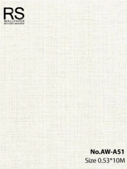 วอลเปเปอร์สีขาว มีลายในตัว No.AW-A51
